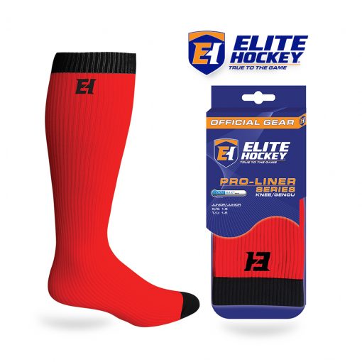 Elite Hockey Pro-Liner Series Junior Knee Red