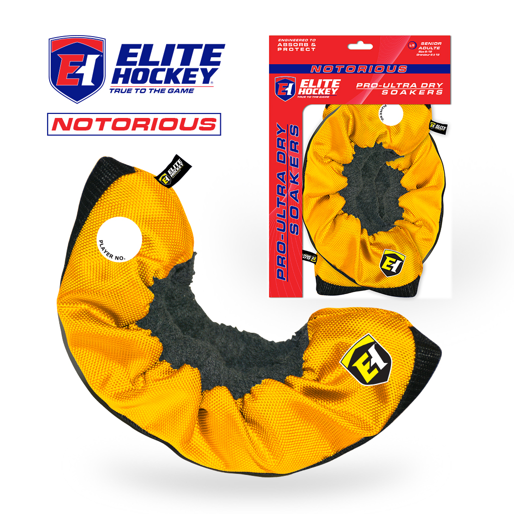 Elite Hockey Large/Senior 6-12 Yellow Pro-Blade Soakers 