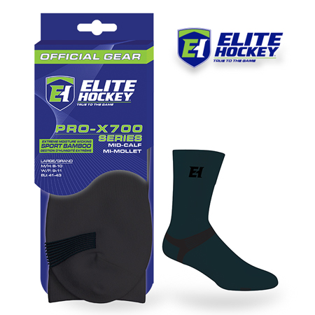 Elite Hockey Bamboo Mid-Calf Carbon Sock