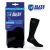 Elite Hockey Bamboo Knee Black Sock